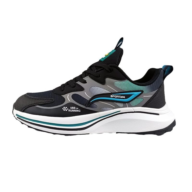 Cross border men's shoes new breathable fly woven mesh shoes men's fly woven running shoes student men's casual sports shoes wholesale