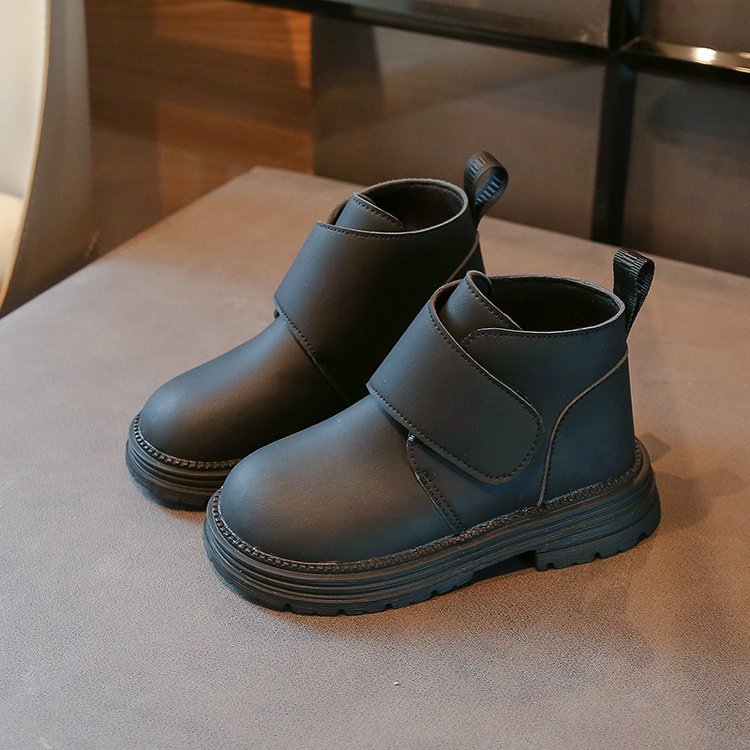Children's snow boots 2024 new single boots for boys and girls, cotton boots with thickened insulation, waterproof cotton shoes for primary and secondary school students