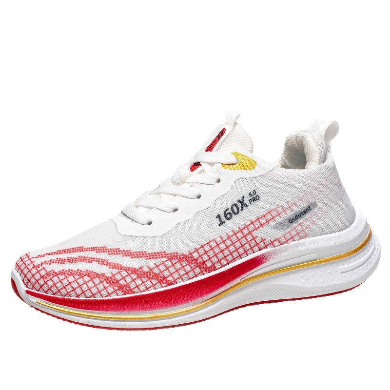 Cross border spring and summer new trend fly woven men's shoes, versatile for men and teenagers, casual sports, running, breathable mesh shoes wholesale