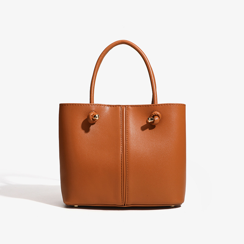 ZA Home Bag Women's 2025 New Bucket Bag, niche design, black casual carrying crossbody bag, high-end texture bag