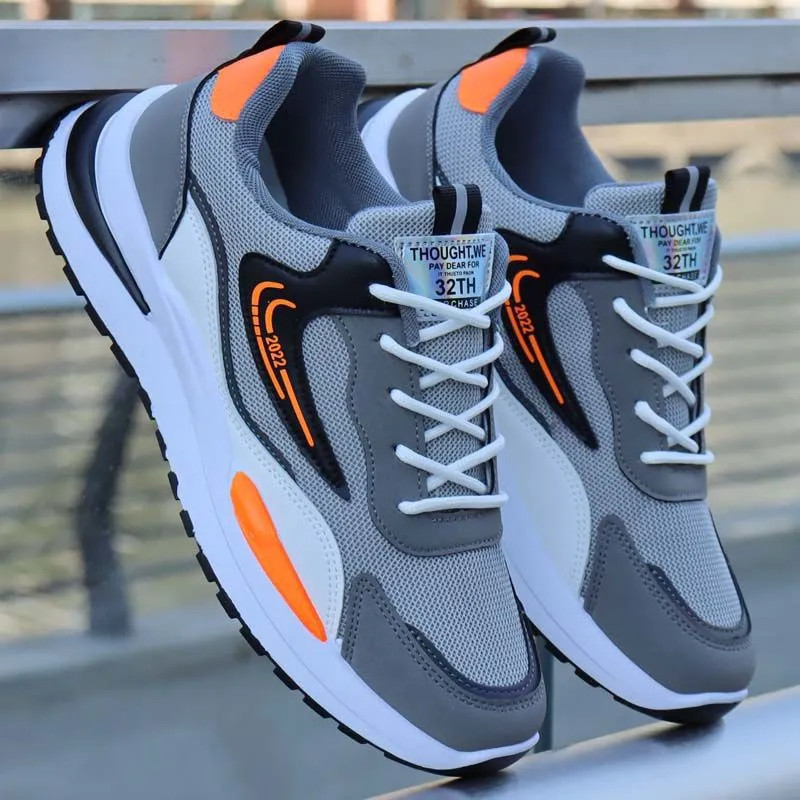 2024 New Large Cross border Foreign Trade Men's Shoes Sports and Leisure Men's Shoes Mesh Breathable Men's Shoes Running Shoes Wholesale
