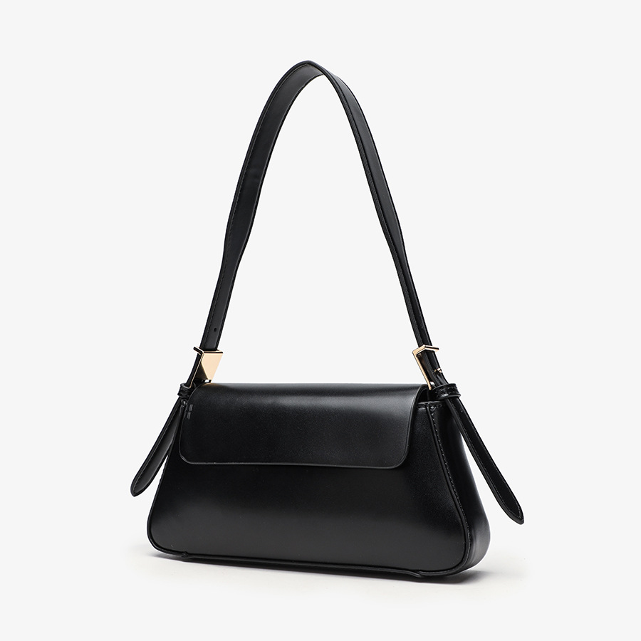 Cross border women's bag 2025 new minimalist shoulder bag solid color soft versatile armpit bag minimalist handbag