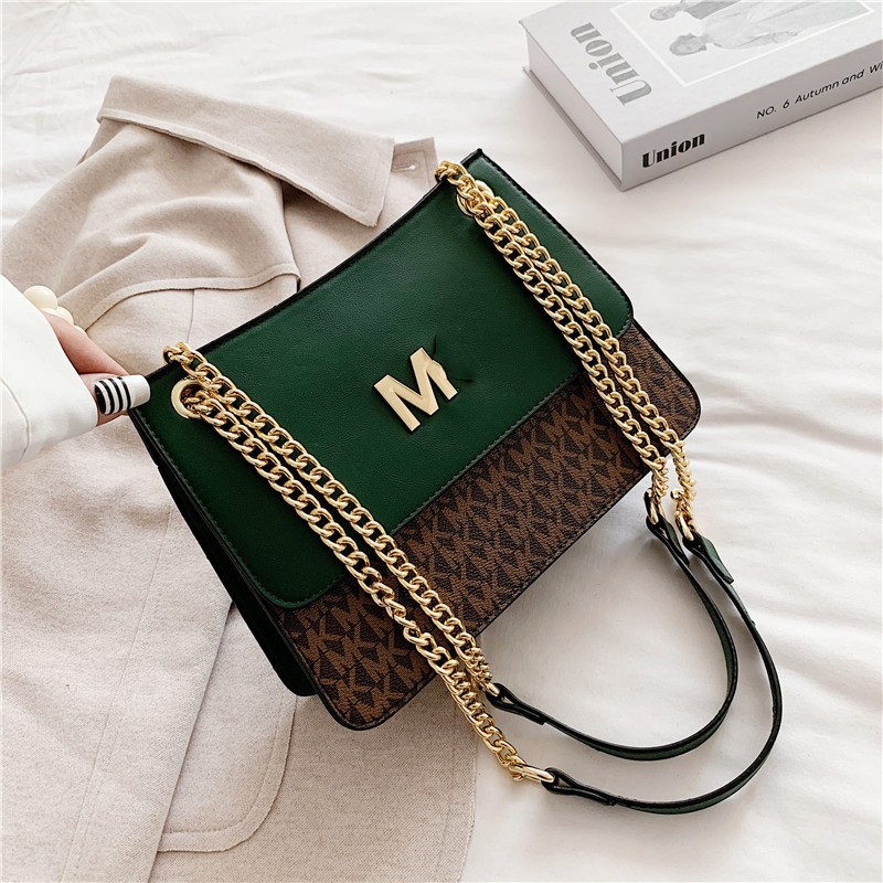 2024 New Fashion Single Shoulder Lychee Pattern Small Square Bag Chain Strap Cross Shoulder Factory Goods Wholesale Large Capacity Cross border Bag Women's Trend