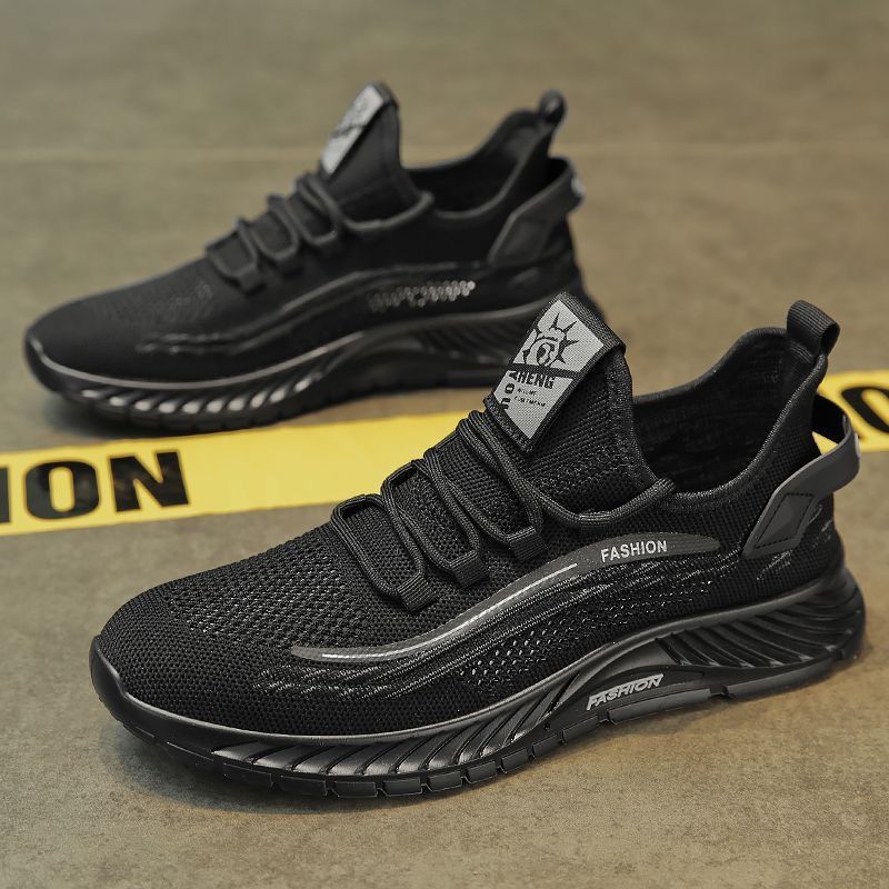 Cross border new men's shoes summer casual sports mesh shoes men's summer breathable thin fly woven mesh trendy shoes wholesale
