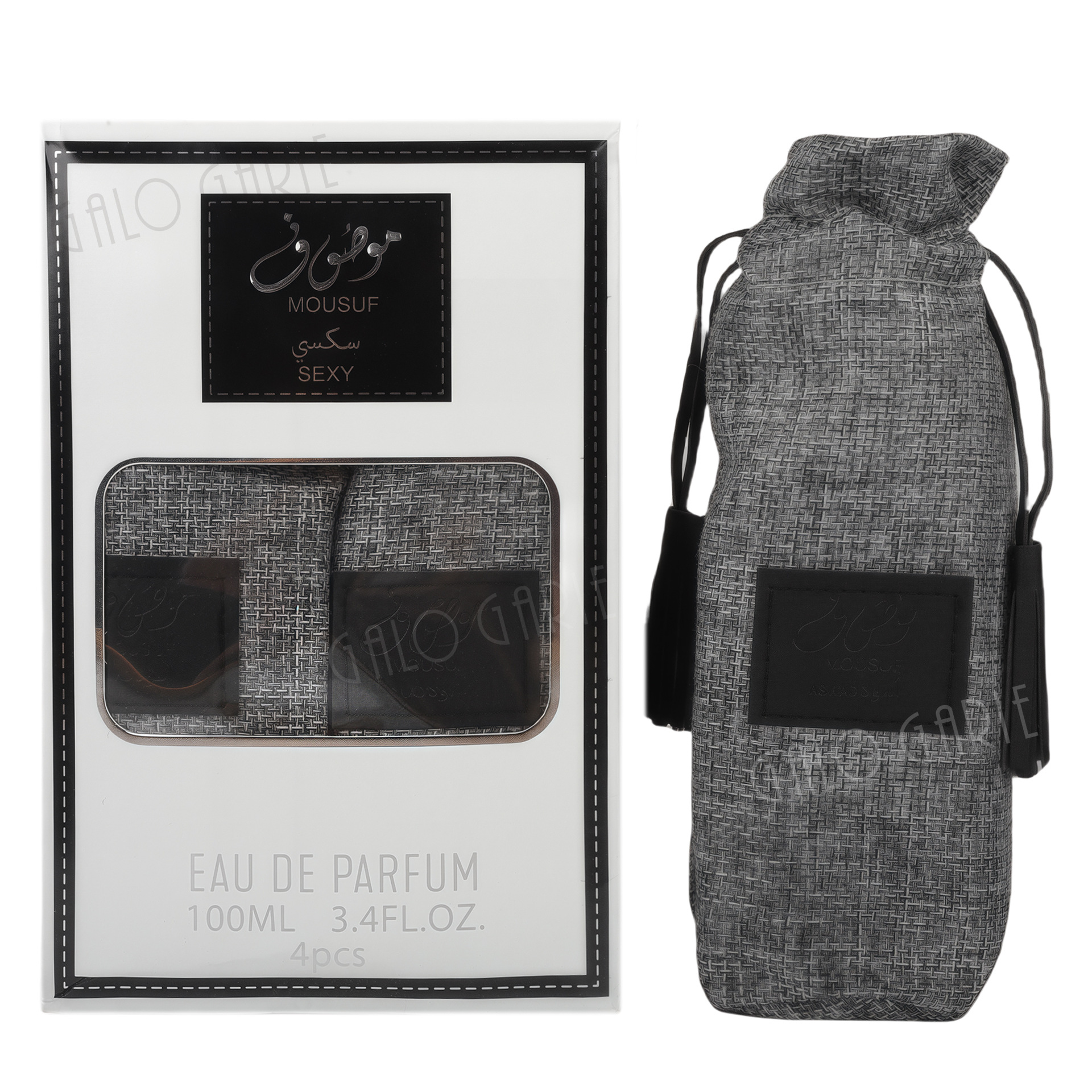 Perfume Ard Al Zaafaran Mousuf black Middle East perfume in cloth bags