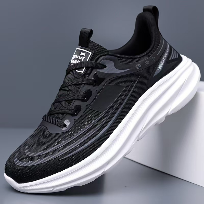 Cross border soft soled casual mesh summer shoes breathable cold adhesive men's shoes running 2025 new comfortable sports shoes wholesale