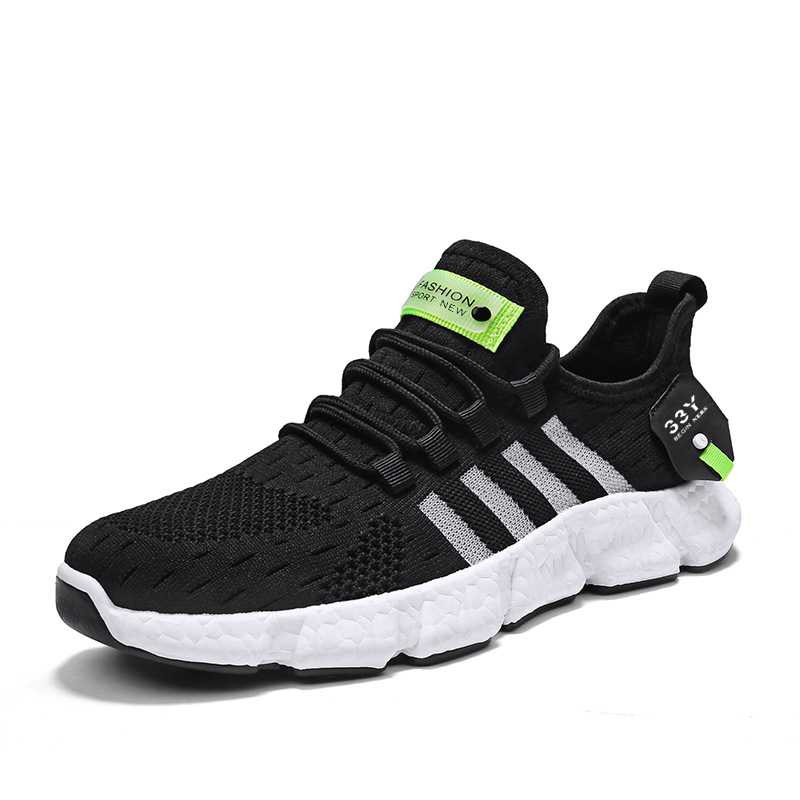 Cross border foreign trade men's shoes autumn trend men's casual shoes fashion running shoes new fly woven sports shoes men