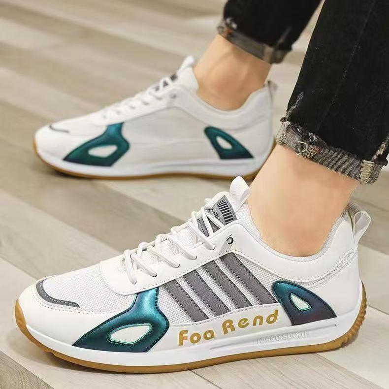 Cross border men's shoes 2025 spring new trend men's versatile sports thick bottom breathable mesh China-Chic casual shoes wholesale