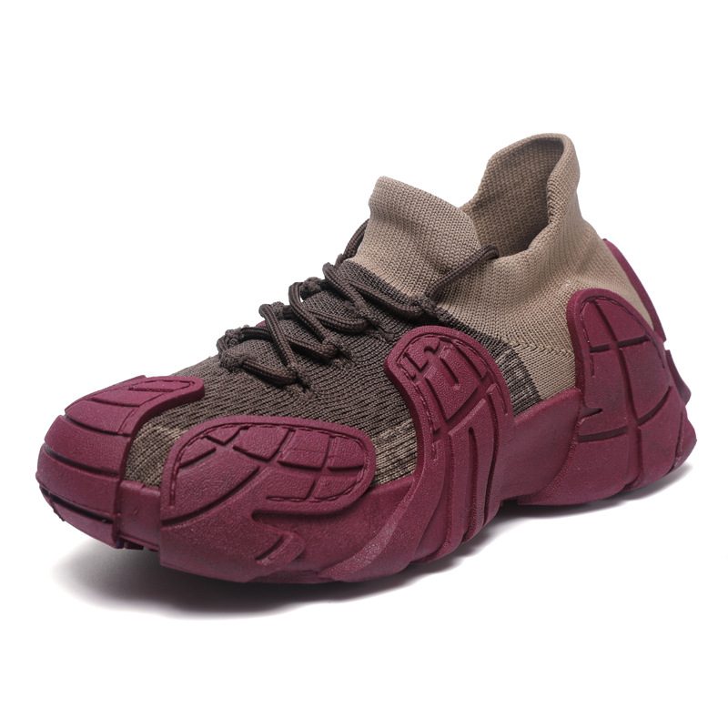 Internet celebrity casual socks and shoes 2025 summer new fly woven breathable sports and leisure shoes women's fashionable and versatile trendy shoes
