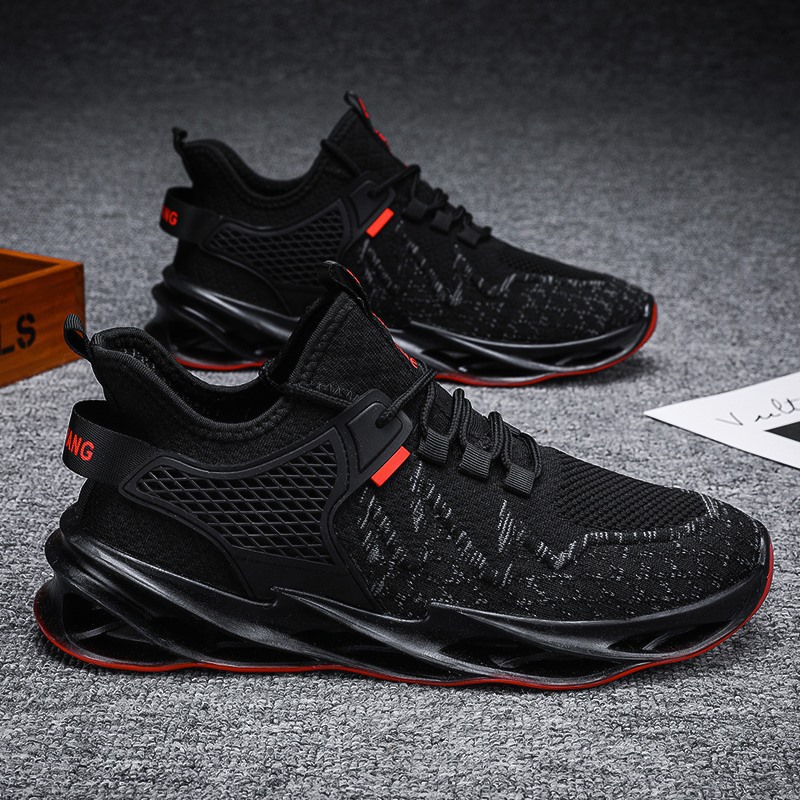 Cross border wholesale of 2024 spring/summer new men's breathable mesh sports and leisure shoes, foreign trade knife edge fabric trendy shoes