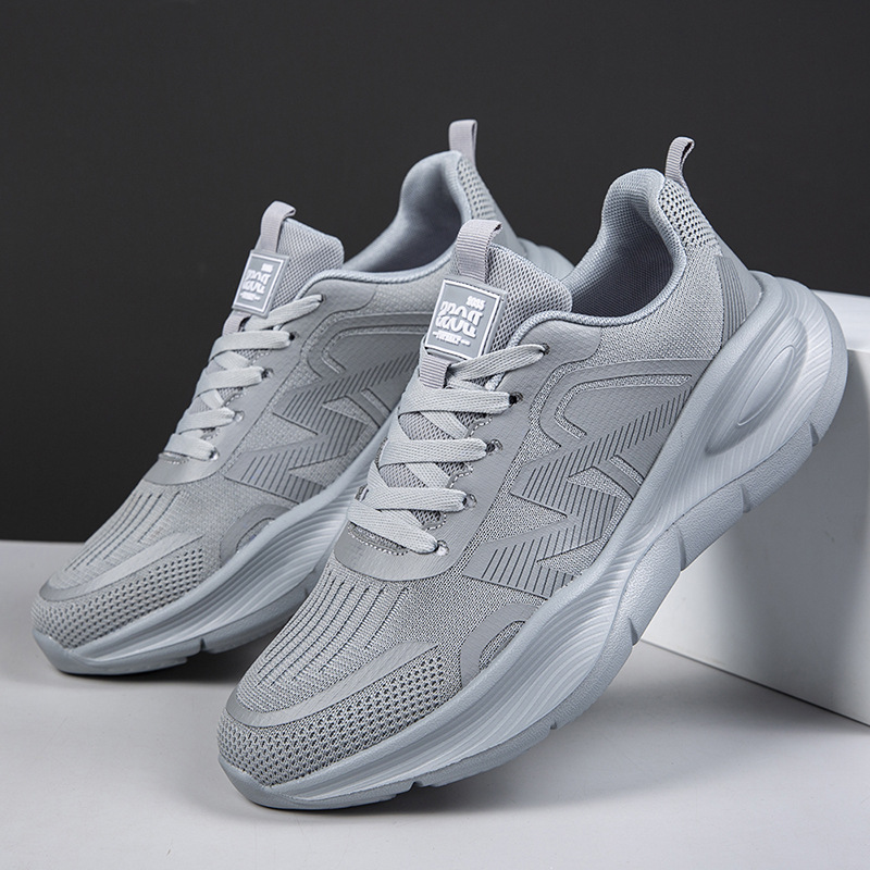 2025 unisex fashionable running shoes new casual sports men's shoes student thick sole versatile breathable dad shoes