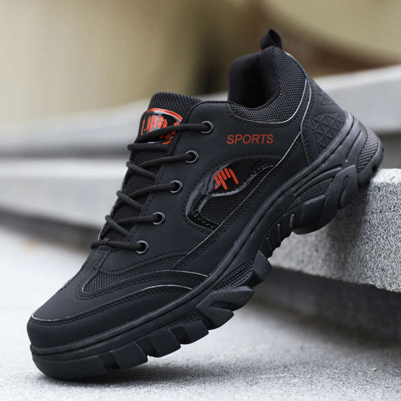 Outdoor men's hiking shoes, foreign trade leisure breathable workwear shoes, hiking sports shoes, cross-border men's shoes, work safety shoes