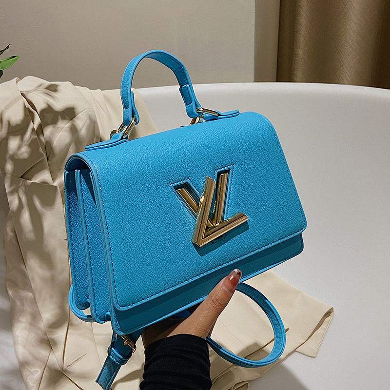 Small square bag large capacity factory goods 2024 new single shoulder crossbody handbag wholesale cross-border fashionable ladies lychee pattern women's bag