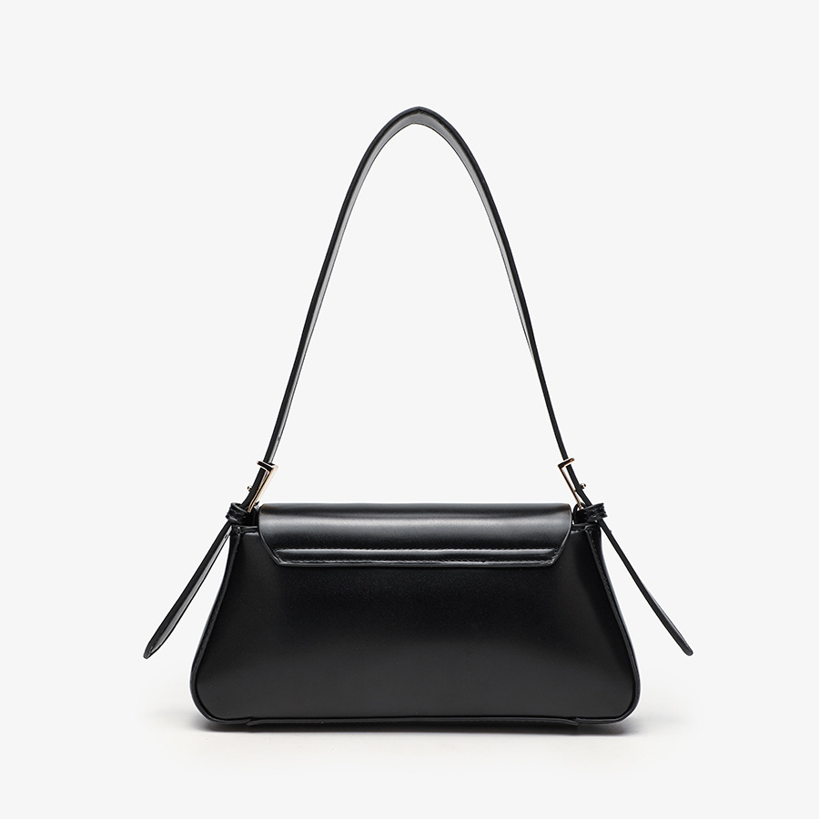 Cross border women's bag 2025 new minimalist shoulder bag solid color soft versatile armpit bag minimalist handbag
