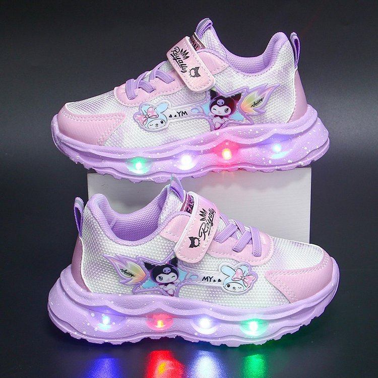 Light up Children's Sports Shoes 2025 Summer New Versatile Girls' Middle and Primary School Girls' Treasure Shoes