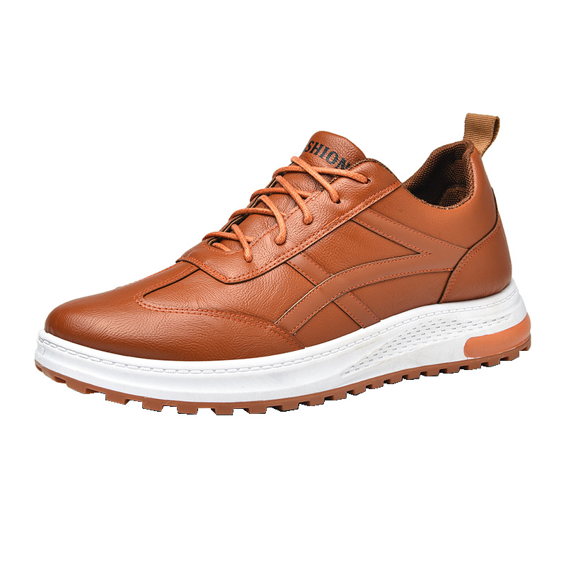 Spring Men's Shoes 2025 New Korean Fashion PU Casual Shoes Cross border Men's Shoes Warm Men's Sports Shoes