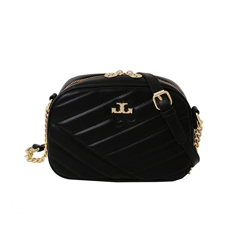 2023 New Fashion Single Shoulder Embroidery Thread Camera Bag Chain Strap Cross Shoulder Factory Goods Wholesale Large Capacity Cross border Bag Women's Trendy Pair