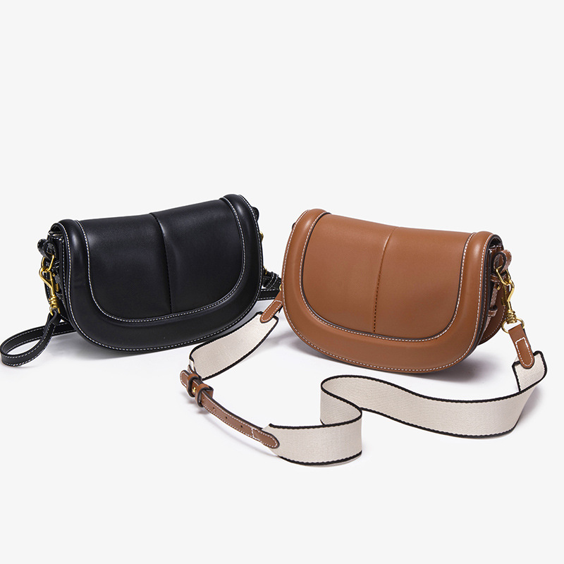 Spanish cross-border women's bag 2025 new saddle bag magnetic buckle flip cover decorative crossbody bag, one piece dropshipping