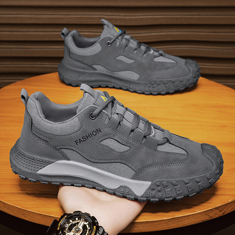 Cross border mesh men's shoes summer new outdoor workwear shoes fashionable breathable casual shoes soft soled sports shoes wholesale