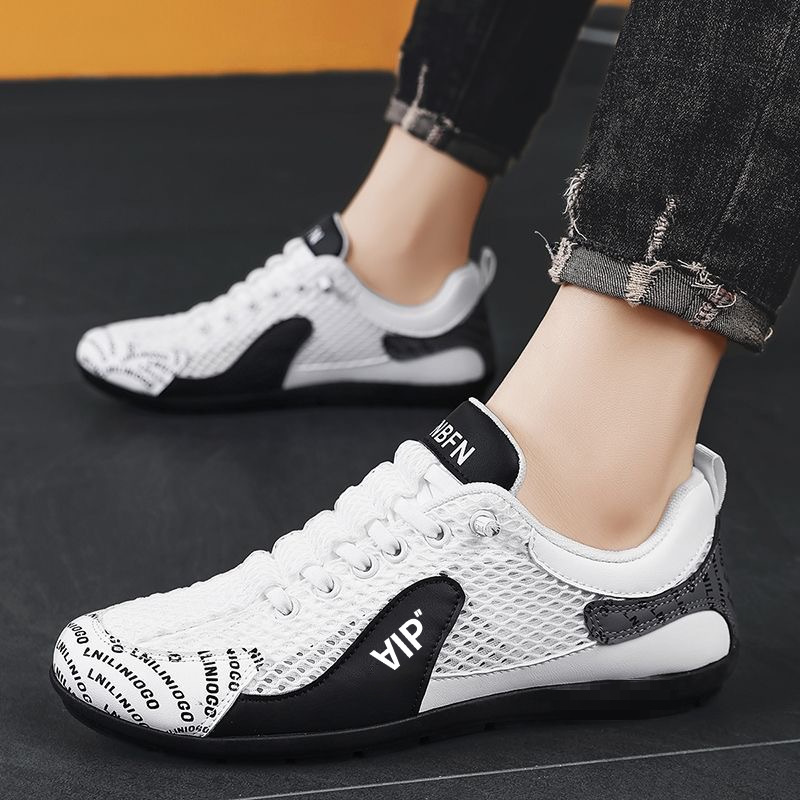 Men's shoes 2025 new summer mesh sports shoes breathable casual shoes lightweight running shoes men's board shoes Forrest Gump shoes