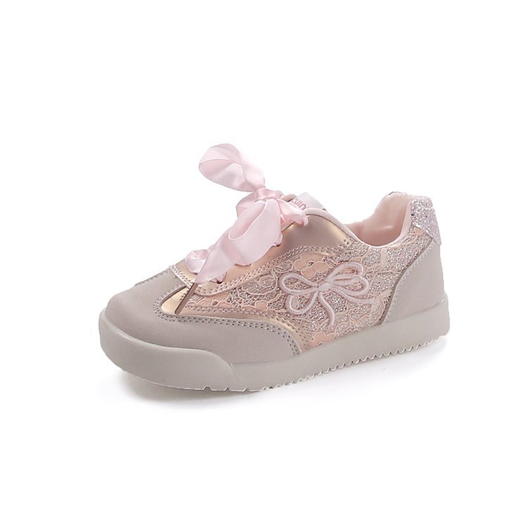 Children's board shoes for spring and autumn 2024, new girls' board shoes, medium and large children's ultra light girls' sports shoes, running shoes