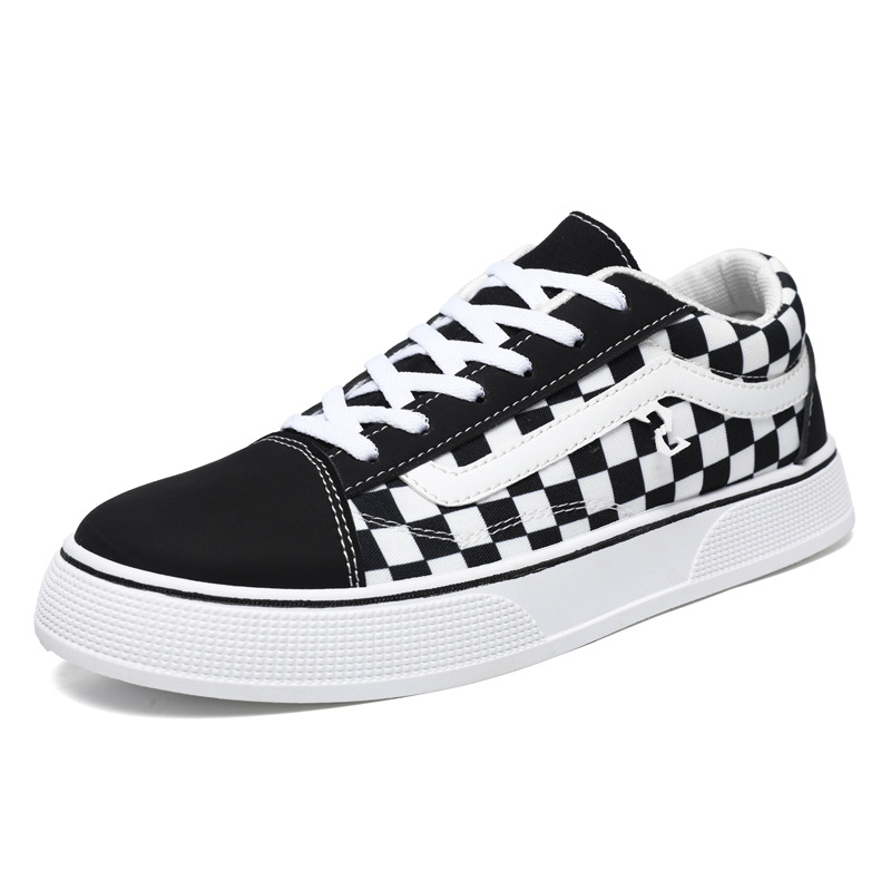 Cross border casual men's shoes canvas shoes large size Korean version spring and autumn versatile low top student classic board shoes casual men's shoes