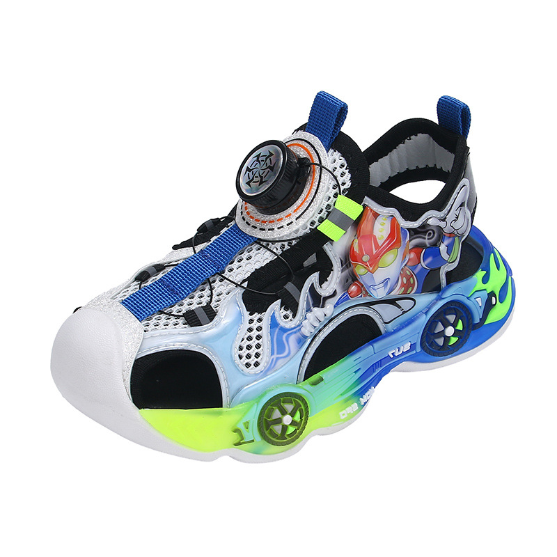 Children's Headline Sandals with Lights 2025 Summer New Style Boys' Shoes Little Boys' Middle and Primary School Sandals