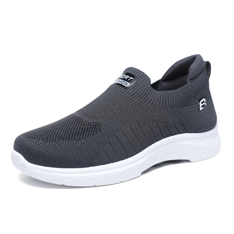Cross border new running mesh casual mesh shoes, fashionable and versatile, breathable and soft soled sports men's shoes wholesale