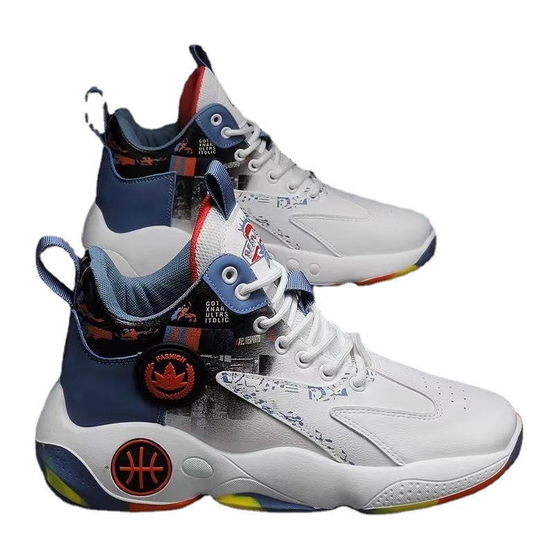 Men's high top men's basketball shoes new autumn and winter sports shoes wholesale men's running teenagers cross-border outdoor