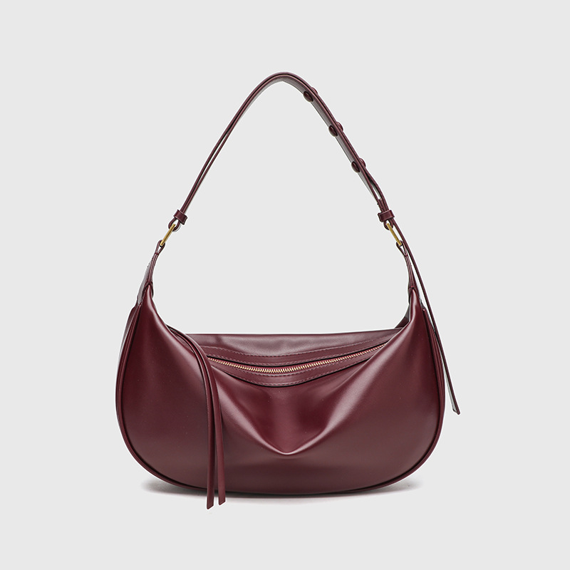 Zajia Cross border Women's Bag New Fashionable and High Quality Single Shoulder Crossbody Bag Versatile and Niche Design Underarm Dumpling Bag
