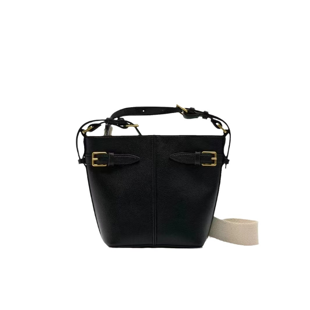 ZA Cross border Foreign Trade Fashion Women's Bag New Product Versatile Needle Buckle Decorative Bag Ribbon Shoulder Cross Shoulder Bucket Bag One Piece dropshipping