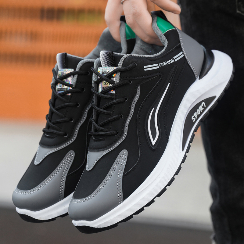 Cross border men's shoes 2025 summer versatile new men's trendy sports and leisure shoes versatile student running shoes wholesale