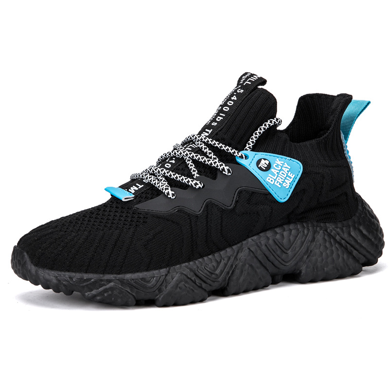 Cross border 2024 new summer men's shoes fashion Korean version casual shoes student fly woven socks shoes men's sports shoes