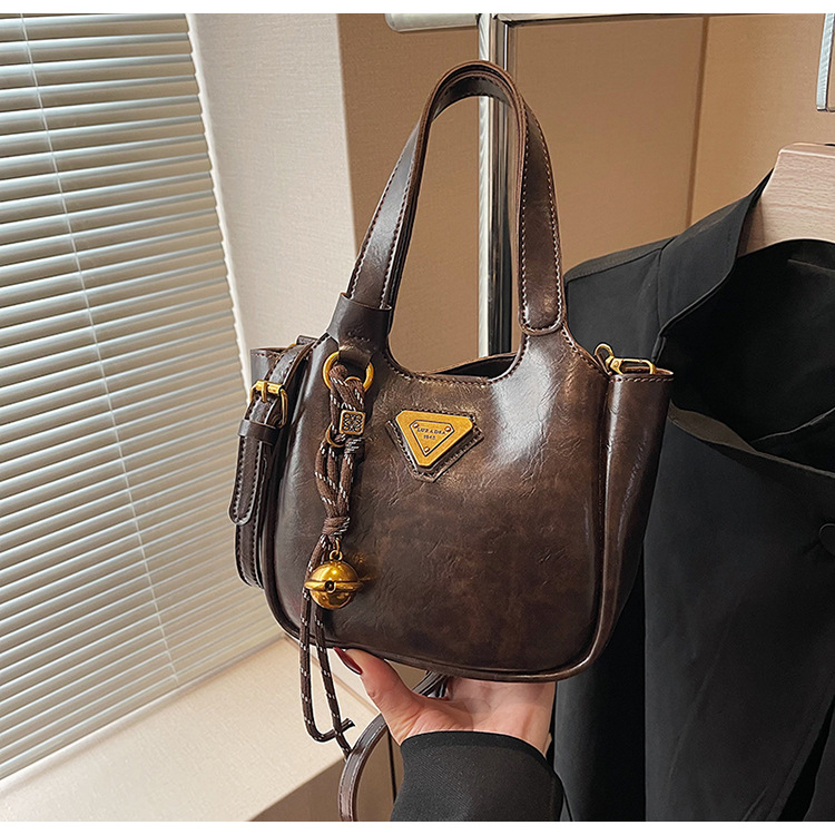 Nanfeng Foreign Trade Cross border Mocha Party Tote Bag for Women 2024 New Handbag Commuter Single Shoulder Crossbody Bag