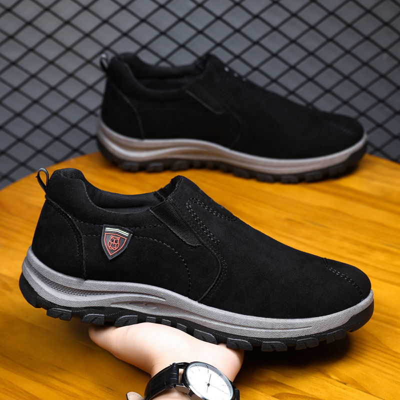 Cross border plus size men's shoes autumn sleeve low top shoes breathable men's suede outdoor sports and leisure men's shoes wholesale