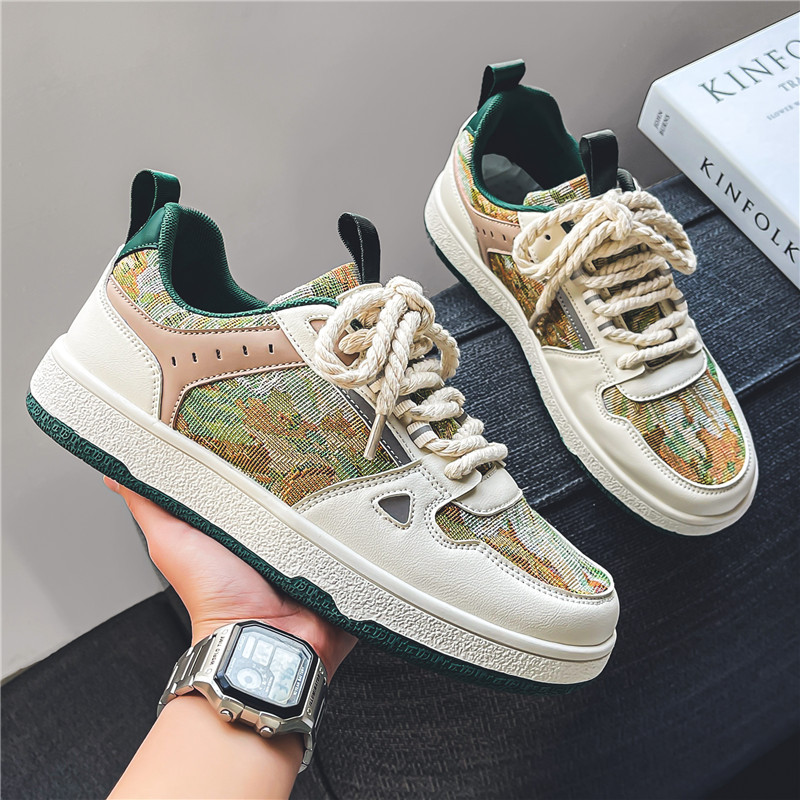 Factory direct supply of cross-border foreign trade men's shoes fashion trend board shoes for male students leisure sports ins style street fashion shoes
