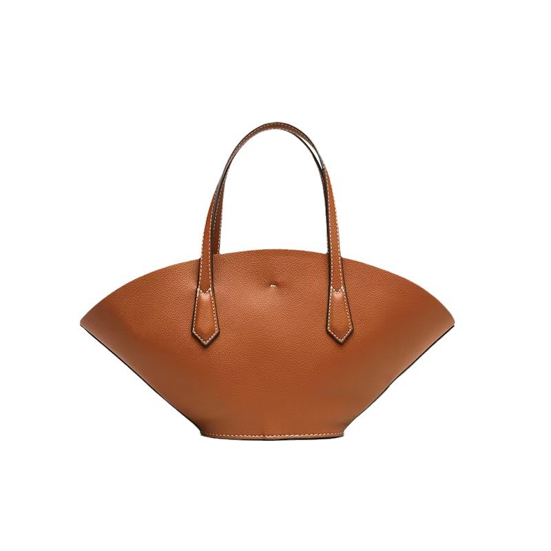 Z Family Cross border Women's Bag 2025 New European and American Fashion Versatile Brown Commuter Handheld Single Shoulder Cross Shoulder Tote Bag