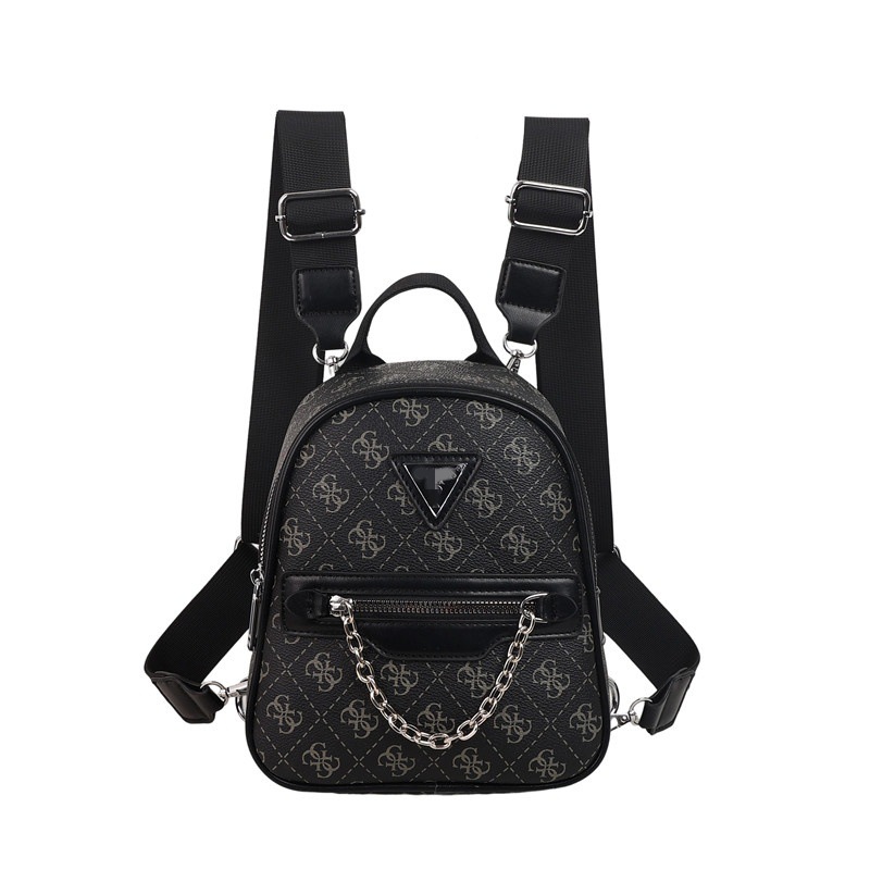 Cross border foreign trade women's bag printing 2025 new multi-purpose backpack, single shoulder diagonal cross hand-held chest bag, multi in one popular item