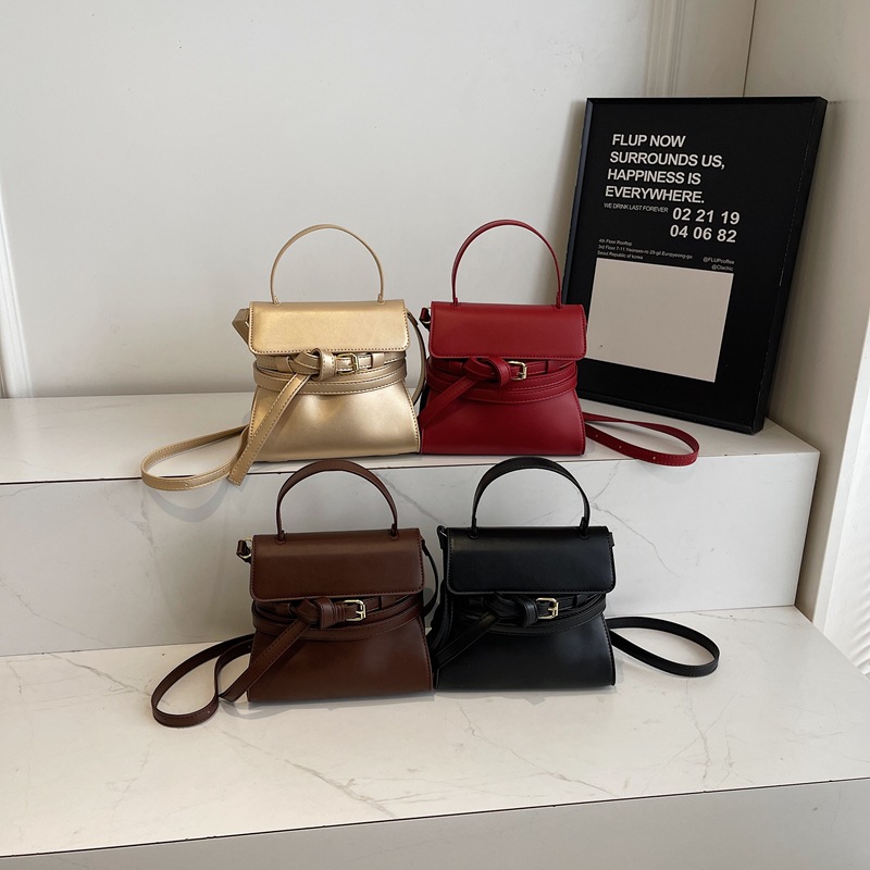 Belt decoration tote bag ins handbag 2025 niche fashion single shoulder crossbody women's bag foreign trade cross-border