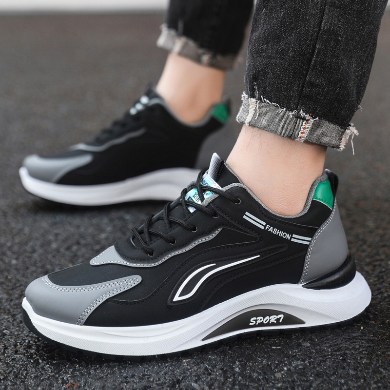 Cross border men's shoes 2025 summer versatile new men's trendy sports and leisure shoes versatile student running shoes wholesale
