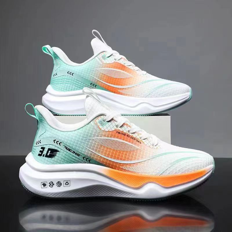 2024 Spring Cross border Leisure Sports Men's Shoes Trendy Running Shoes Flyknit Breathable Youth Men's Shoes Wholesale