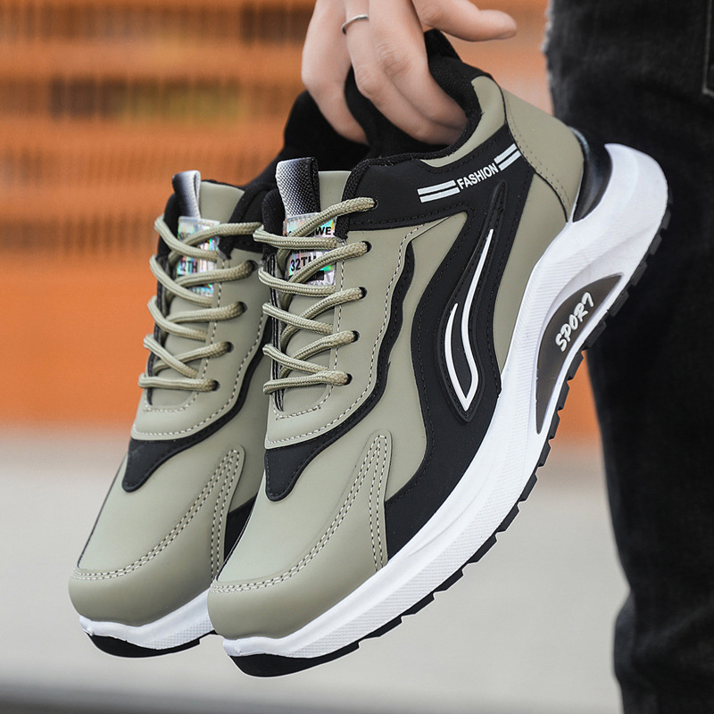Cross border men's shoes 2025 summer versatile new men's trendy sports and leisure shoes versatile student running shoes wholesale