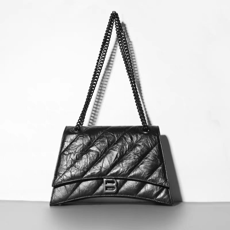 Hourglass bag, B home bag, women's 2025 new autumn hot item, high-end embroidery thread crossbody bag, chain armpit bag
