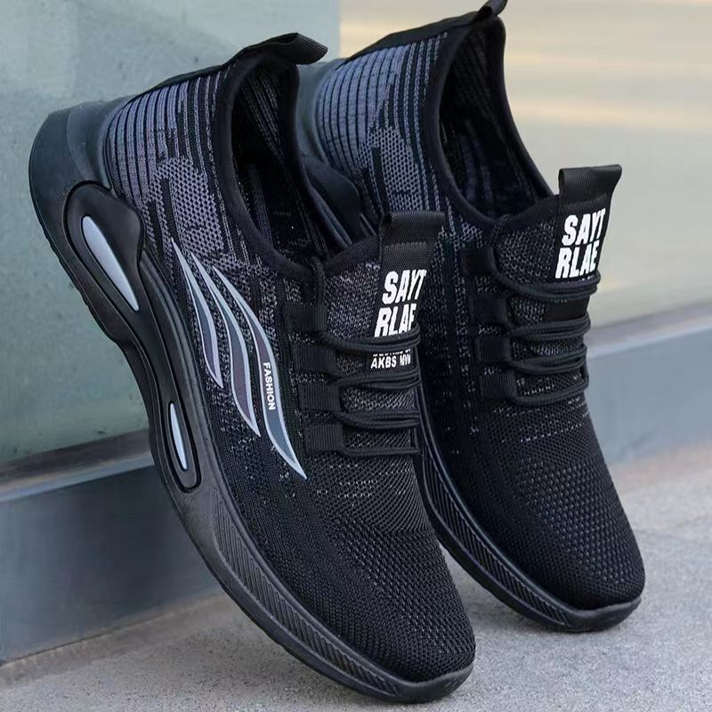 Cross border 2025 new style lazy men's shoes, summer breathable thin mesh shoes, breathable soft soled sports and leisure shoes