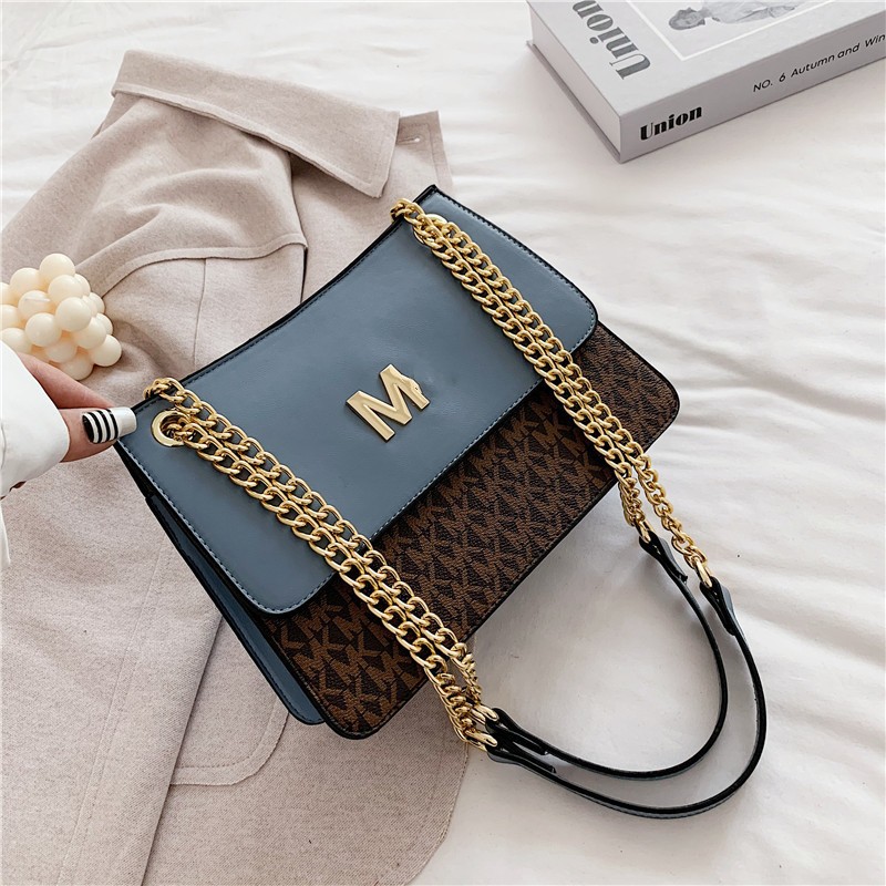 2024 New Fashion Single Shoulder Lychee Pattern Small Square Bag Chain Strap Cross Shoulder Factory Goods Wholesale Large Capacity Cross border Bag Women's Trend