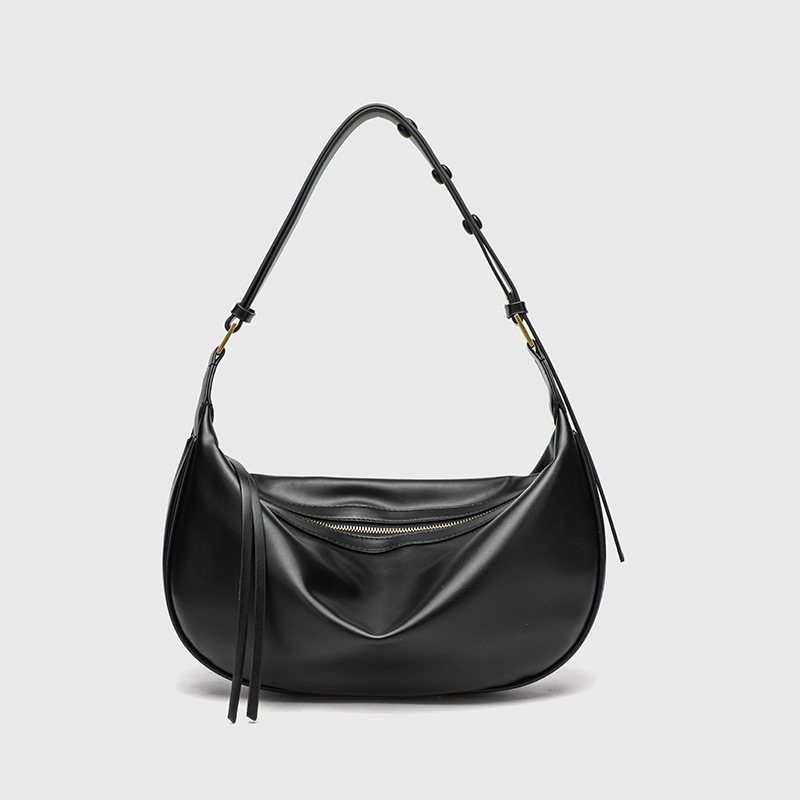 Zajia Cross border Women's Bag New Fashionable and High Quality Single Shoulder Crossbody Bag Versatile and Niche Design Underarm Dumpling Bag
