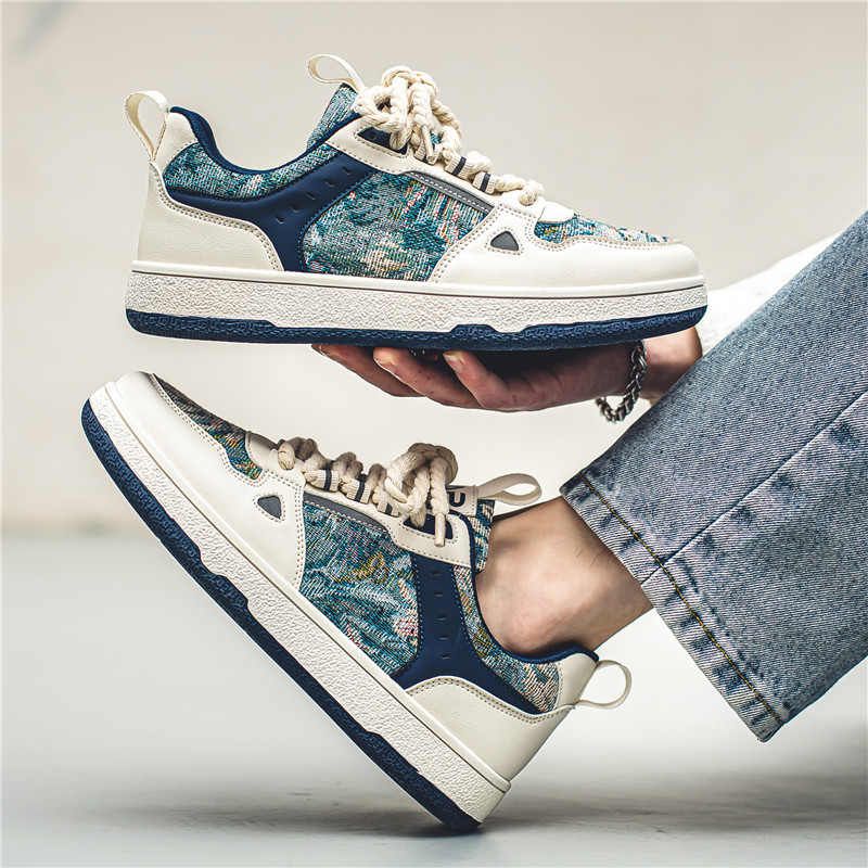 Factory direct supply of cross-border foreign trade men's shoes fashion trend board shoes for male students leisure sports ins style street fashion shoes