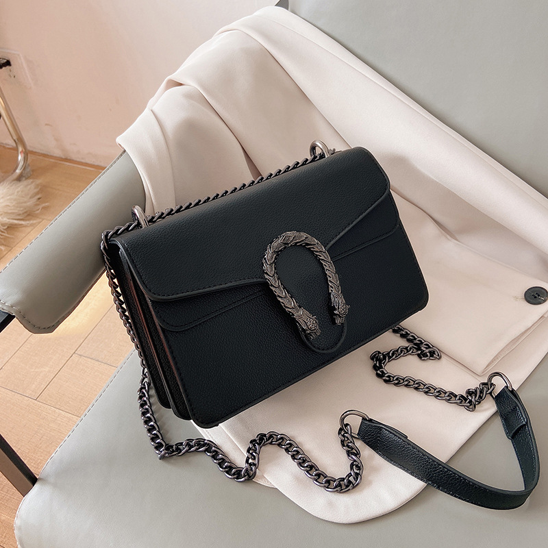 2023 New Large Capacity Single Shoulder Crossbody Wine God Cross border Foreign Trade Factory Wholesale Bag with Litchi Pattern Small Square Bag for Women