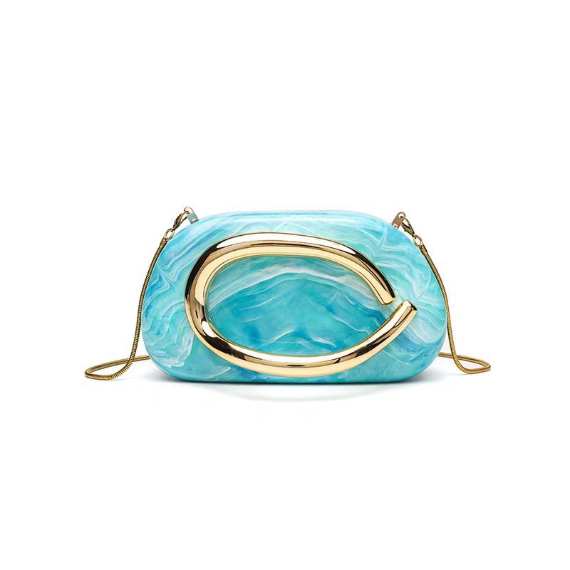 Cross border women's bag 2025 new jade shaped shell acrylic bag fashion dinner handbag crossbody bag