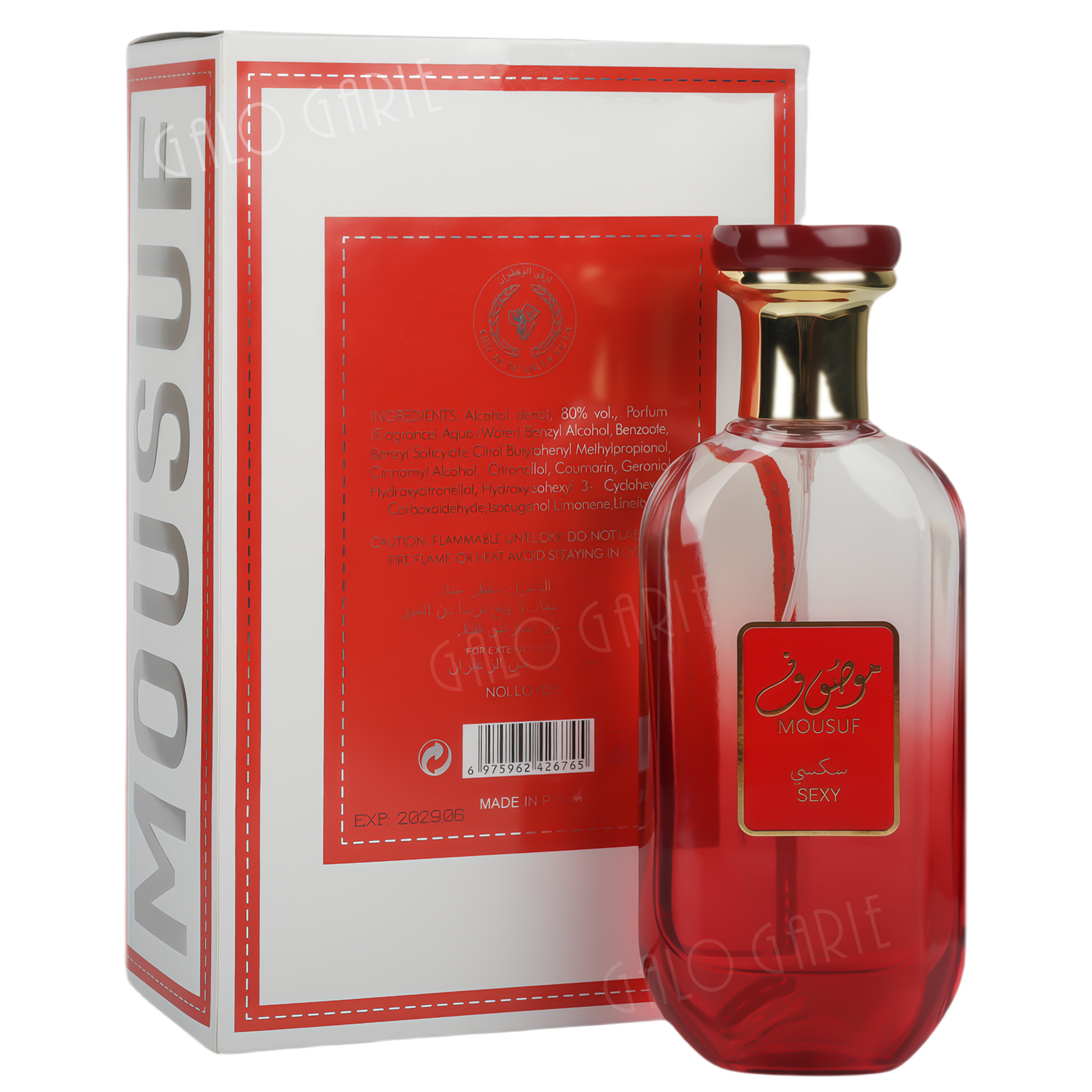 Perfume Ard Al Zaafaran Mousuf red Middle East perfume Arab perfume